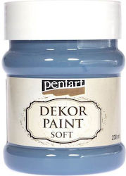Kreidefarbe Dekor Soft Paint 230ml Pentart Denim