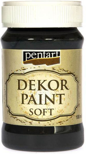 Κιμωλίας Dekor Soft Paint 100ml Pentart Black
