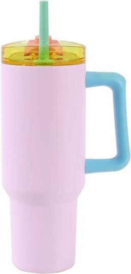 I-drink Κούπα Θερμός Ταξιδίου 1200ml Pink Id0249