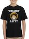Kids T-shirt Black Luffy One Piece Luffy One Piece
