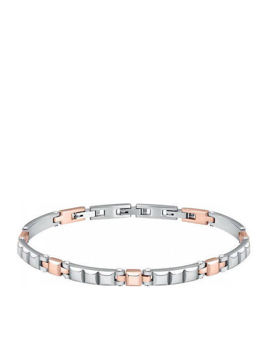 Morellato Motown Men's Bracelet Made of Stainless Steel Gold Plated 21cm