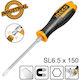 Ingco Impact Magnetic Long Screwdriver Straight Size 6.5x150mm