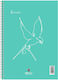 Spiral Notebook Line 2 Subjects 17x25 Various Designs