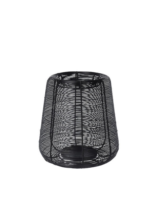 Candle Holder suitable for Tealights Metal in Black Color 28x28x29cm 1pcs