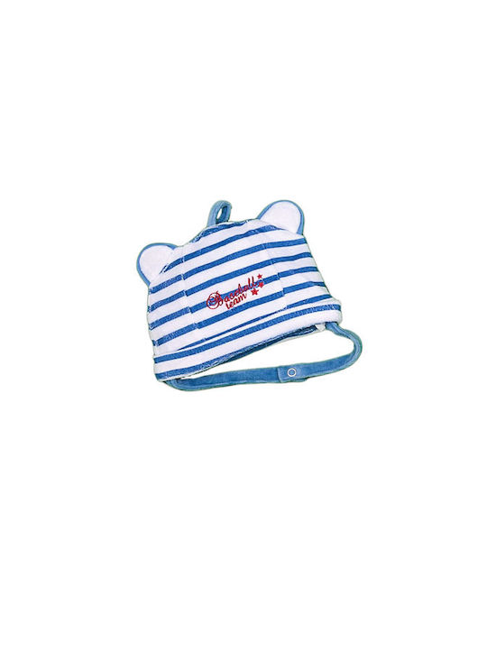 Baseball Team Kids Beanie Fabric Blue