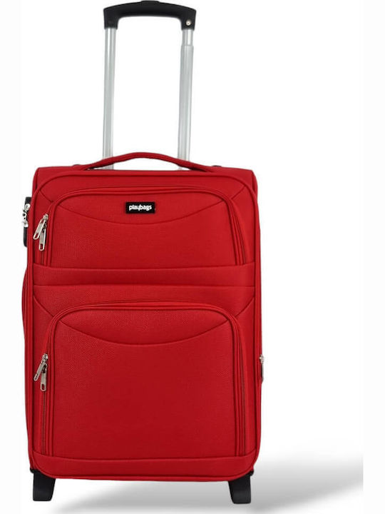 Cabin Suitcase Fabric Expansion 53x36x20 +5cm Playbags Collection Ps8033c Red