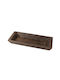 Atmosphera Paulownia Decorative Platter Brown 49x19.5x6cm