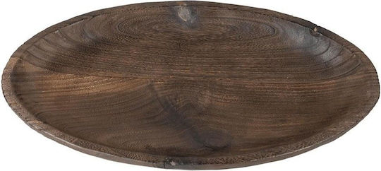 Atmosphera Paulownia Platou Decorativ Oval Maro 44x22x5 cm