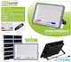 Waterproof Solar LED Floodlight 100W Cold White 7500K IP67