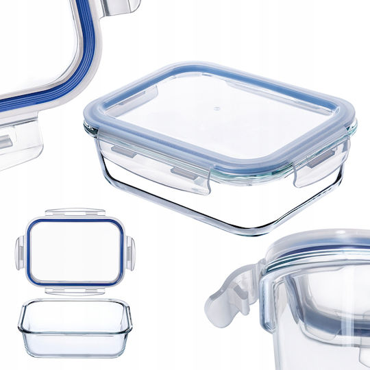 Kadax Glass Lunch Box Transparent 1520ml