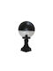 Lido Outdoor Floor Lamp Lantern for Exterior Space Black
