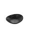 Viosarp Plate Soup Oval made of Melamine Black 19x17.3cm