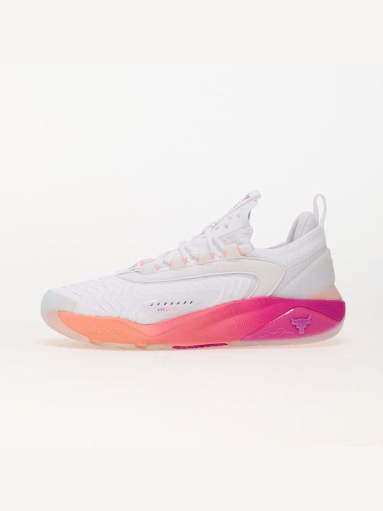 Under Armour Project Rock 7 Damen Sportschuhe White / Vivid Magenta