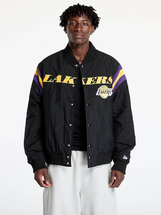 Los Angeles Lakers Nba Geci Barbati Bomber Negru Galben Canary