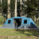 vidaXL Σκηνή Camping Τούνελ Μπλε για 6 Άτομα 56...