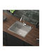 ML-Design Ένθετος Νεροχύτης Inox Μ55xΠ45cm Ασημί