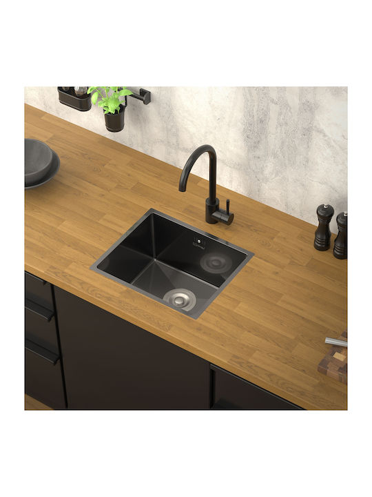 ML-Design Drop-In Chiuvetă Inox L34xW40cm Gri