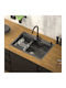 ML-Design Drop-In Chiuvetă Inox L68xW45cm Gri