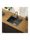ML-Design Ένθετος Νεροχύτης Inox Μ55xΠ45cm Γκρι