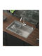 ML-Design Drop-In Spüle Inox B68xT45cm Silber