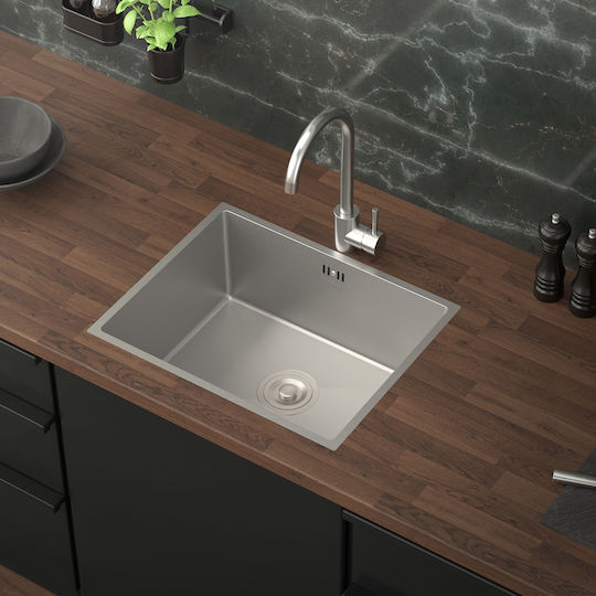 ML-Design Drop-In Chiuvetă Inox L50xW40cm Argintiu