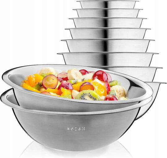 Kadax Salatschüssel Inox Silber 2Stück