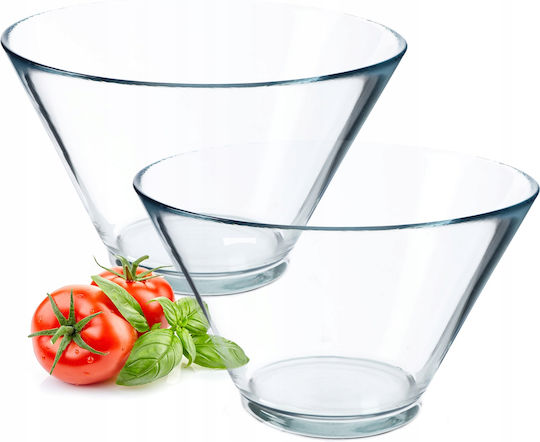 Kadax Salatschüssel Glas Transparent 2Stück