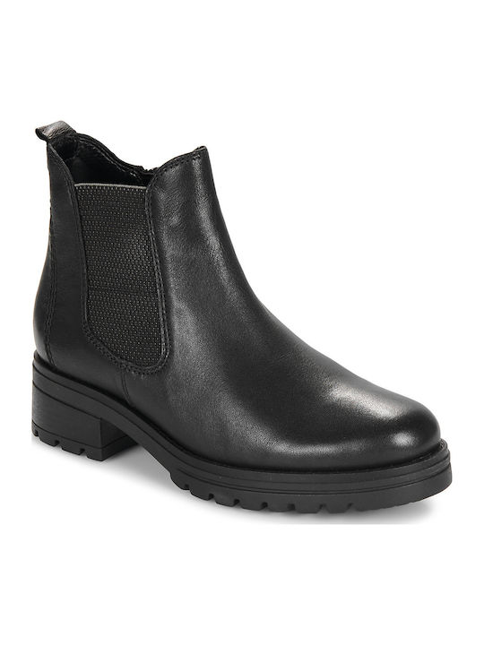 Leather Women's Ankle Boots Black