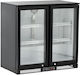 Dynamic Ψυγείο Back Bar 220lt Διπλό Υ89.5xΠ90xΒ50.5cm