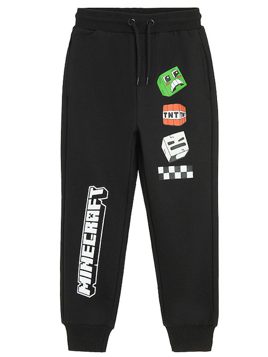 Παιδικό Παντελόνι Φόρμας Μαύρο Minecraft