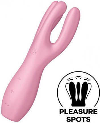 Satisfyer Threesome 3 Κλειτοριδικός Δονητής 14cm Ροζ