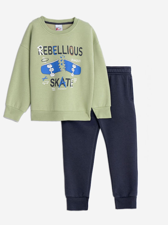 Funky Kinder Sweatpants Set - Jogginganzug Bay Leaf Mint