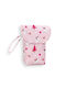 Dekoratives Wiegekissen Kinderzimmerdekoration Tannenbäume Rosa 11x7.5cm