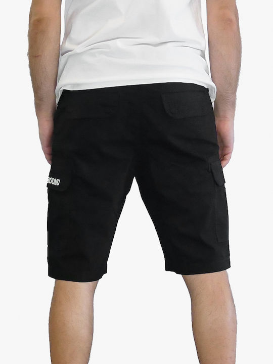 Underground Men's Shorts Cargo Black