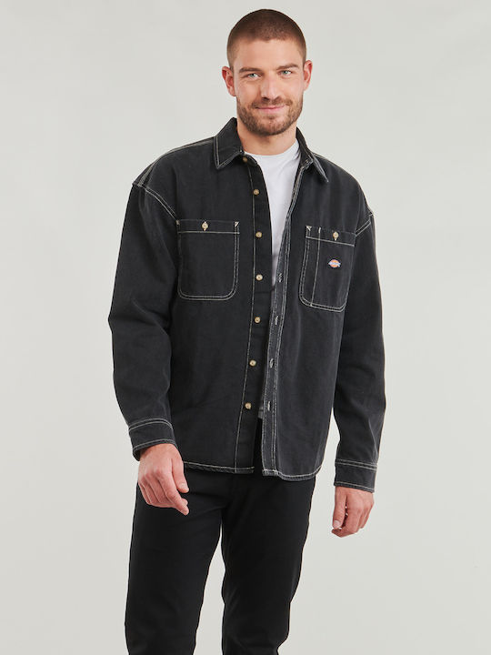 Dickies Men's Shirt Long Sleeve Black