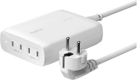 Belkin Boostcharge Pro USB-C Laptop Charger 200W for Apple with Detachable Power Cable