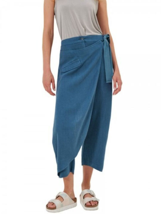 Namaste Damen Stoff Hose Blue