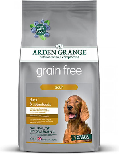 Arden Grange 12kg Dry Food Grain-Free for Adult Dogs with Duck and Potatoes