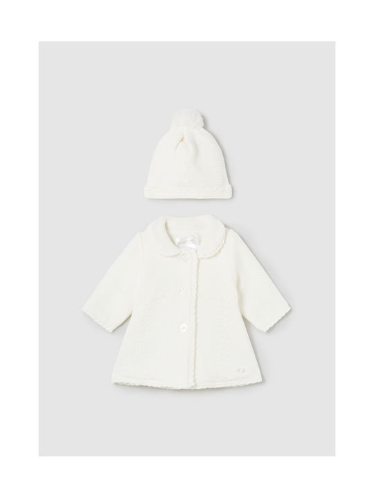 Mayoral Kids Coat ecru