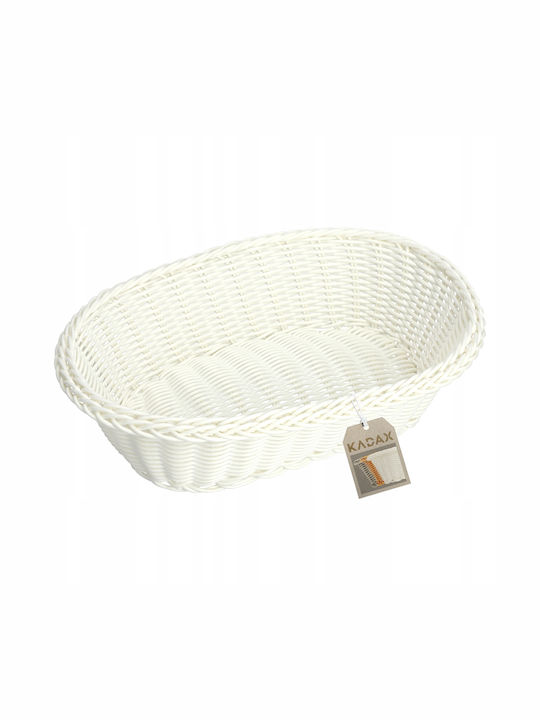 Kadax Coș de pâine Plastic Alb