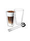 Kadax Set de pahare Cafea / Cafea grecească Freddo din Sticlă 2buc