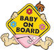 Pegasus Σήμα Baby on Board με Αυτοκόλλητο