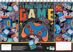 Back Me Up Μπλοκ Ζωγραφικής Σπιραλ 30φ Game Bmu 357-22417 A4 21x29.7cm