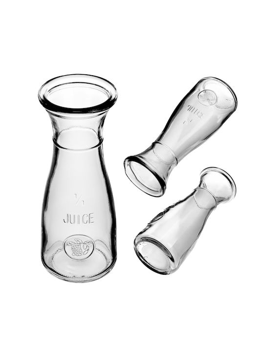Kadax Sticlă Carafă de Servire Vin cu Dop Transparentă 1000ml 1buc