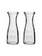 Kadax Glas Karaffe zum Servieren Wein mit Verschluss Transparent 1000ml 2Stück