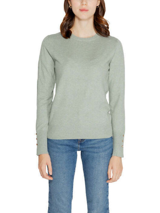 Jacqueline De Yong Women's Long Sleeve Sweater Light Blue