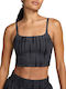 Dri-Fit One Lightsupport Printed Sports Bra Γυναικείο Μπουστάκι Γκρι