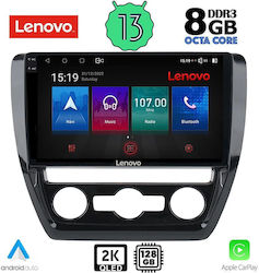 Lenovo Car-Audiosystem für Volkswagen Jetta 2010-2016 mit Klima (Bluetooth/USB/WiFi/GPS/Apple-Carplay/Android-Auto) mit Touchscreen 10"