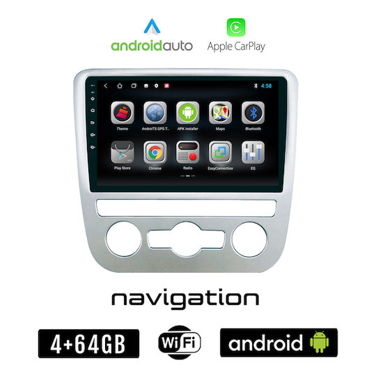 Booma Car Audio System for Volkswagen Scirocco 2008 2014 (Bluetooth/USB/WiFi/GPS/Apple-Carplay/Android-Auto) with Touch Screen 9"