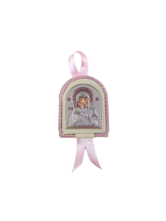 Slevori Κρεμαστό Heilige Ikone Kinder Amulett mit Jesus Christus aus Silber 184009